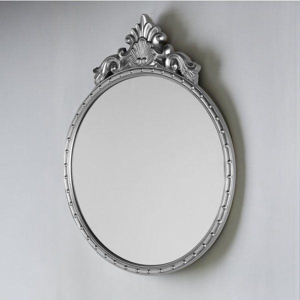 Laura Ashley Overton Ornate Mirror In Silver Finish