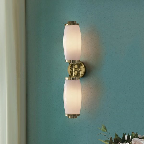 Elstead BATH/ELIOT2 PB Eliot 2 Light Bathroom Wall Light In Polished Brass