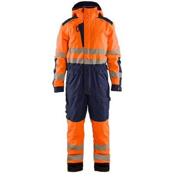 Blaklader - Tuta Invernale Ad Alta Visibilità Arancione E Blu Marina-image