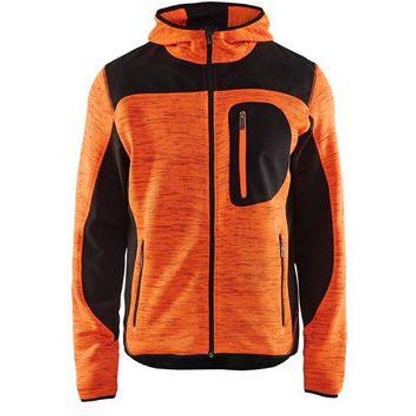Blaklader - Giacca Da Lavoro In Tricot Con Cappuccio Arancione Fluo/nero-image