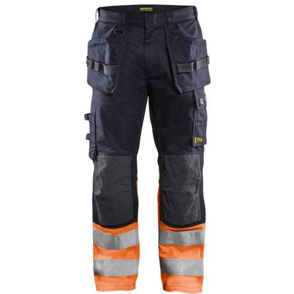 Pantaloni Multinorma Tess Iner Blu Marina/Arancione Fluo,-image