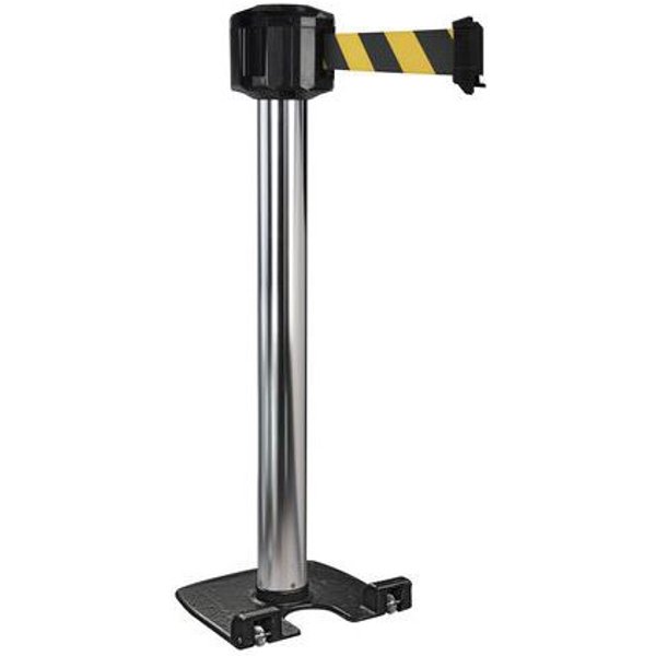 Viso - Paletto Per Esterni Cromato Con Nastro 10m - Nero/giallo-image