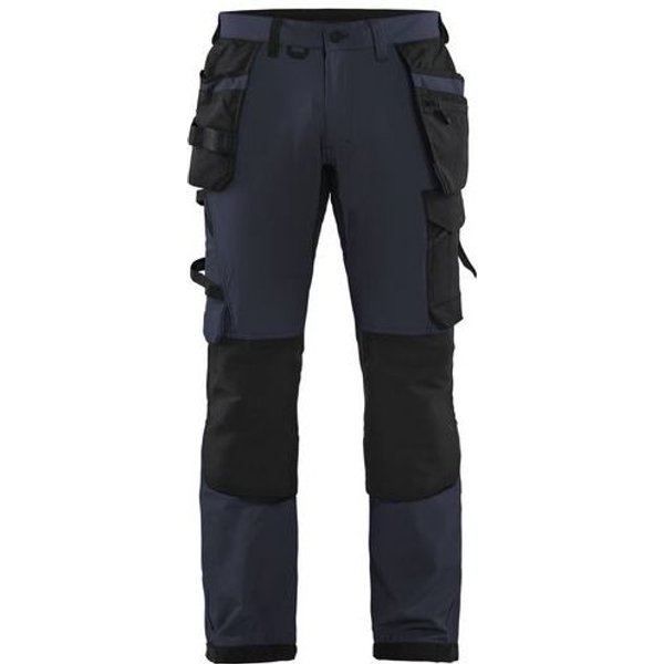 Blaklader - Pantaloni Da Artigiano Stretch 4d Blu Scuro/nero C46-image