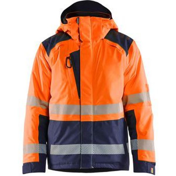 Blaklader - Giacca Invernale Ad Alta Visibilità Arancione/blu Marina-image