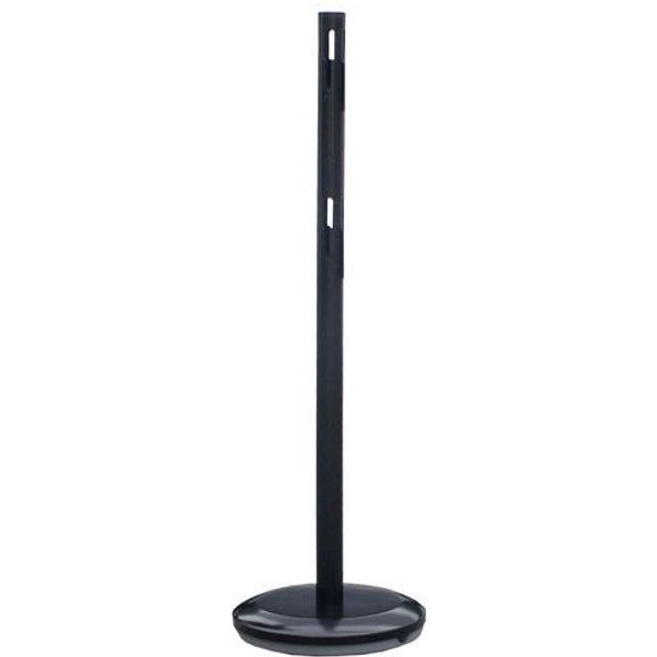 Viso - Paletto Di Segnalazione In Acciaio Nero Con Catena E Base-image
