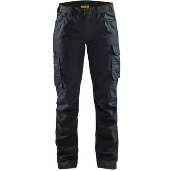 Blaklader - Pantaloni Da Artigiano Stretch 4d Nero E Rosso T C46-image