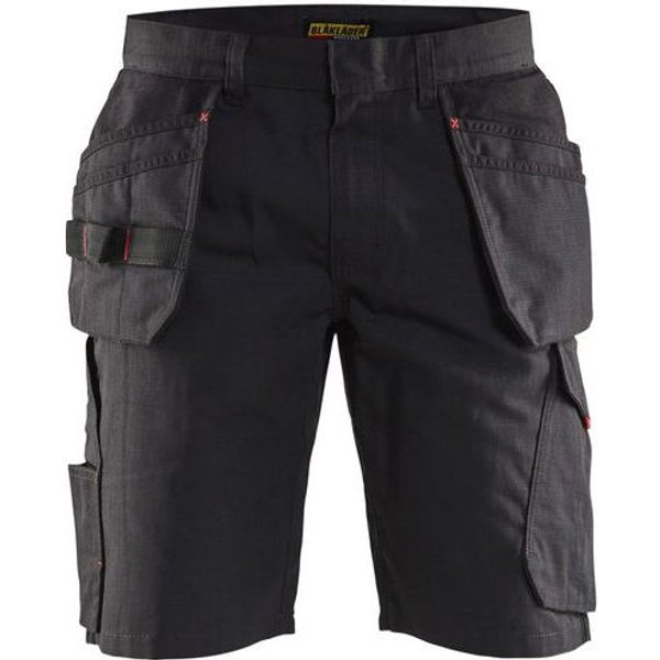 Blaklader - Pantaloncini Con Tasche Pensili Nero/rosso T C56-image