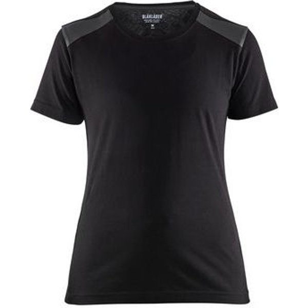 Blaklader - T-shirt Da Donna Nero E Grigio Scuro Taglia S-image