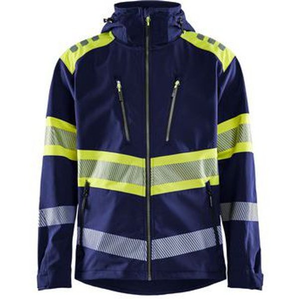 Blaklader - Giacca Sicurezza Softshell Alta Visibilità Blu Marina/giallo-image