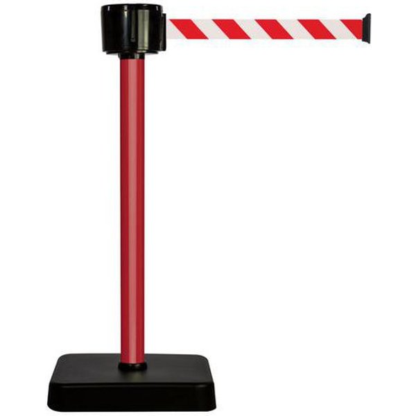Paletto Con Nastro 12M-Nastro Rosso E Bianco-Base Mobile,-image