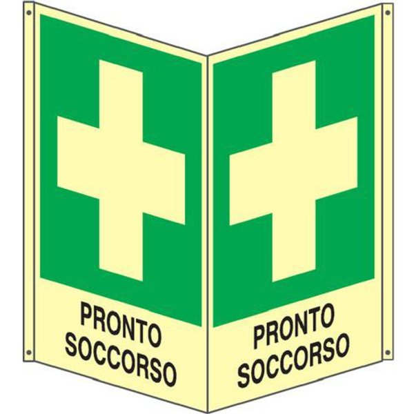 Bifacciale Emergenza Verticale Luminescente -Pronto Soccorso,-image