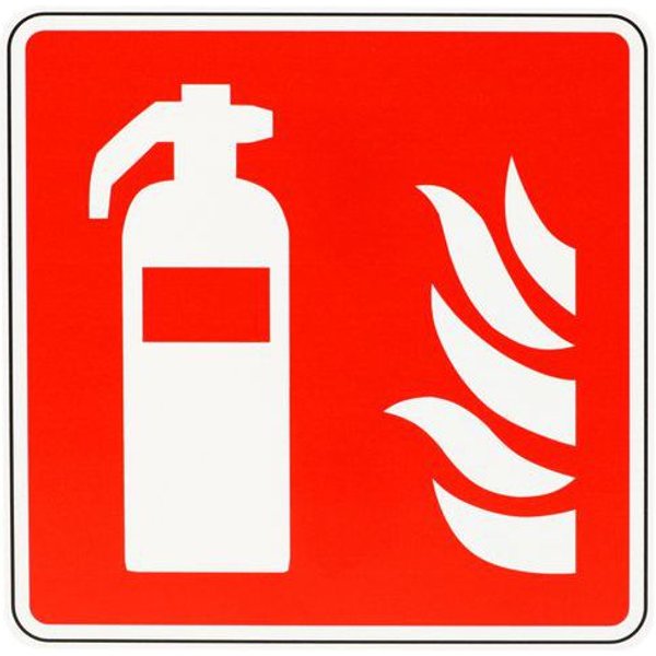 Cartello Estintore Antincendio Fotoluminescente 15 X 15 Cm,-image