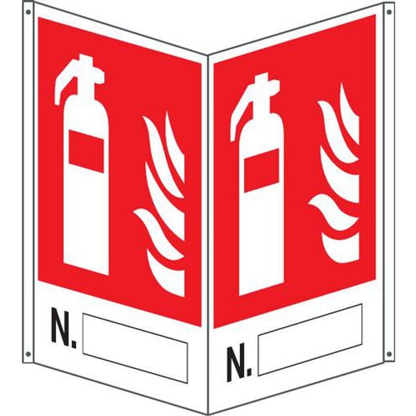 Bifacciale Antincendio Vert N°Estintore Compilabile 400X500,-image