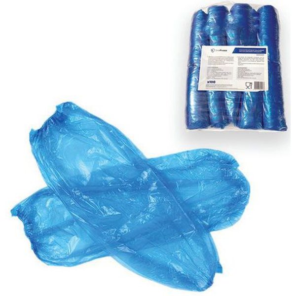Manicotti Impermeabili Monouso In Pe Riciclato - Blu,-image