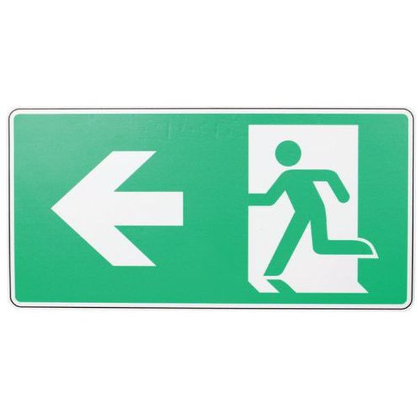 Cartello Uscita Di Sicurezza Freccia A Sx-Pvc-250X125Mm,-image