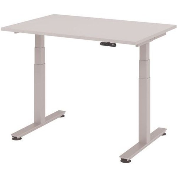 Scrivania Elettrica A Memoria 120 X 80 Cm Grigio,-image