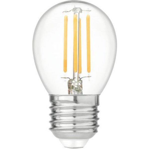 Lampadina A Filamento Led Minisferica P45 4W/470Lm E27 4000K,-image