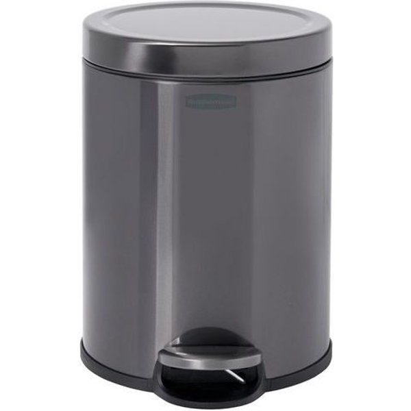 Pattumiera Rotonda A Pedale In Acciaio Inox 6L- Rubbermaid,-image