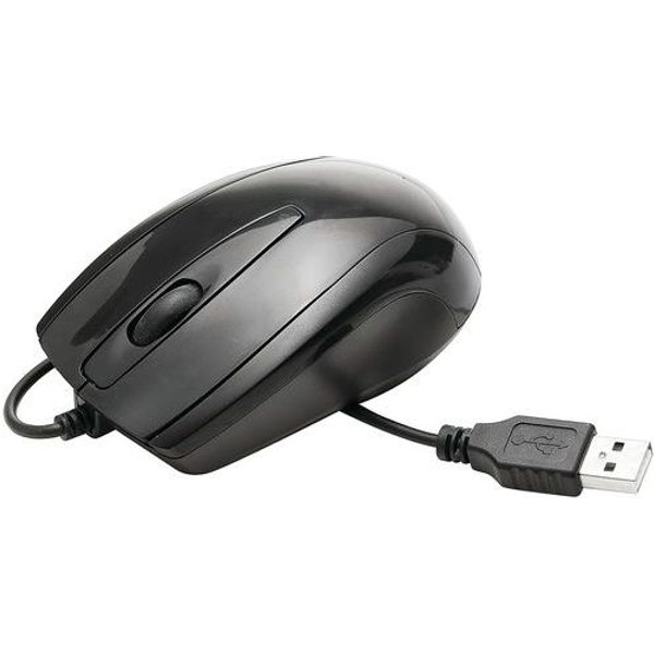 Mouse ECO Ottico Con Filo Attacco USB Nero - Manutan Expert,-image