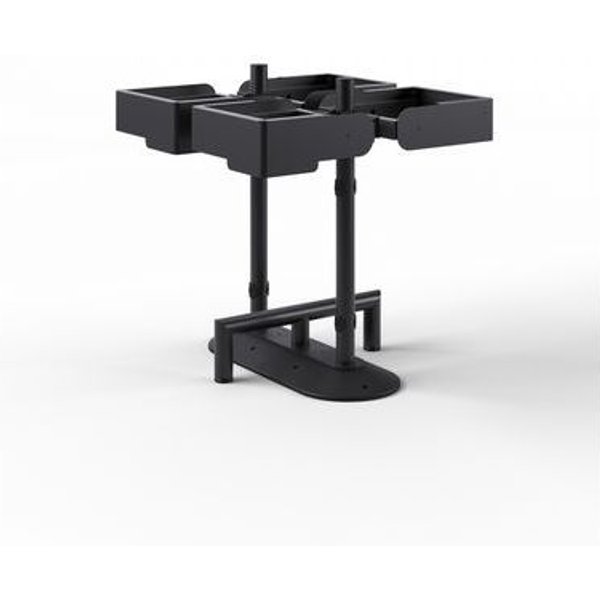 Portarifiuti Quadruplo Su Base - 400 L Con Reggisacco,-image