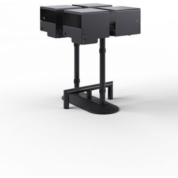 Portarifiuti Coperto Quadruplo Su Base 4X53 L Con Reggisacco,-image