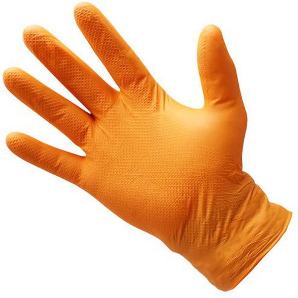 Guanti Monouso In Nitrile Arancione Grippaz - T11,-image