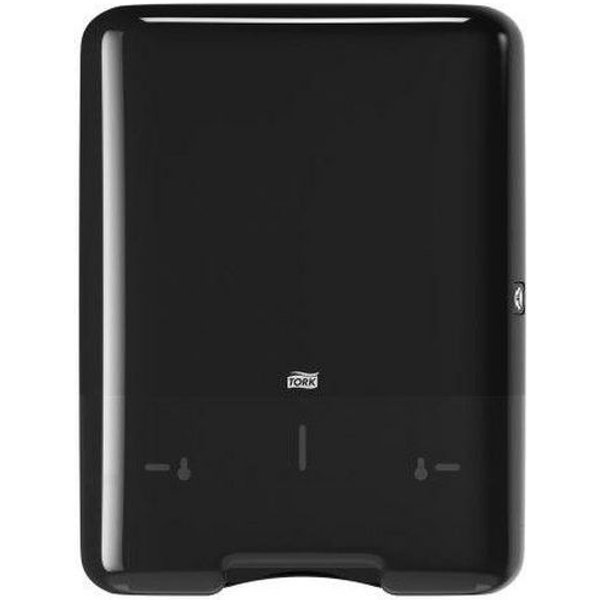 Distributore Asciugamani Da Parete A Piegatura Semplice - H3 Tork 553008 – Nero,-image
