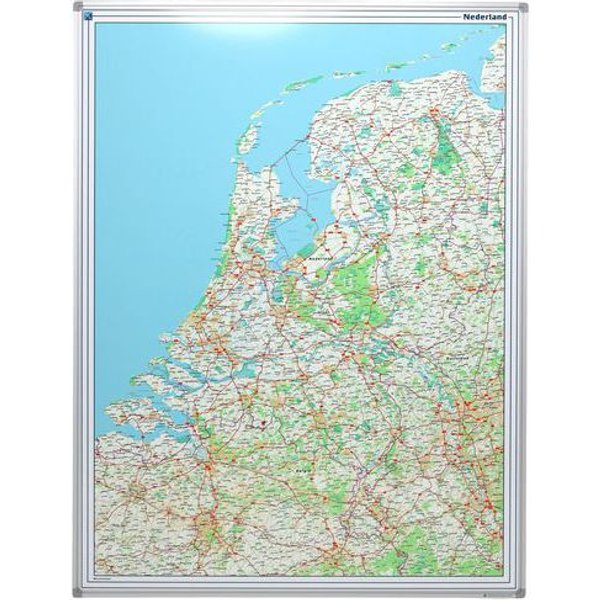 Smit Visual - Carta Stradale Dell'olanda 120x90 Cm Magnetica-image