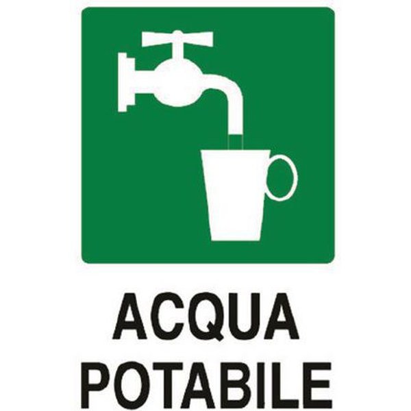 Cart. Alluminio Mm 300X200 Acqua Potabile,-image