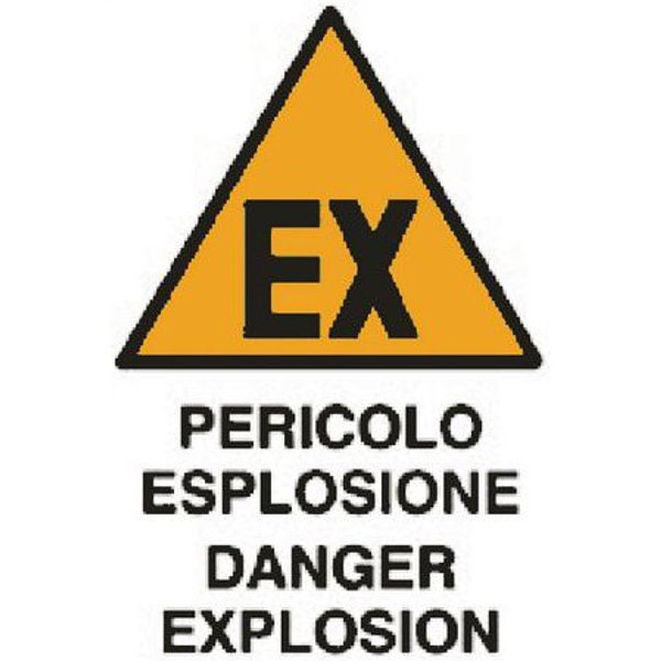 Cart. Alluminio Pericolo Esplosione 500X350 Danger Explosio,-image