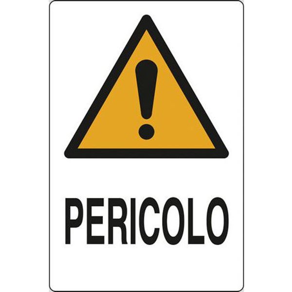 Cart. Alluminio Mm 500 X 350Mm Pericolo,-image