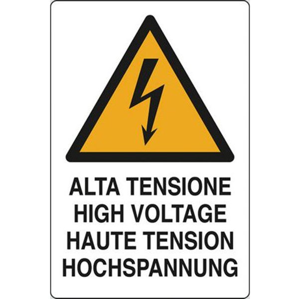 Cart. Alluminio Alta Tensione 180X120 High Voltage,-image