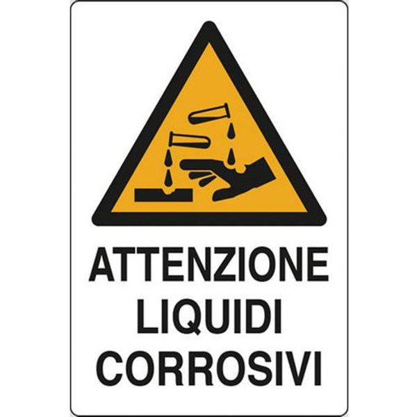 Cart. Alluminio Attenzione 500X350 Liquidi Corrosi,-image