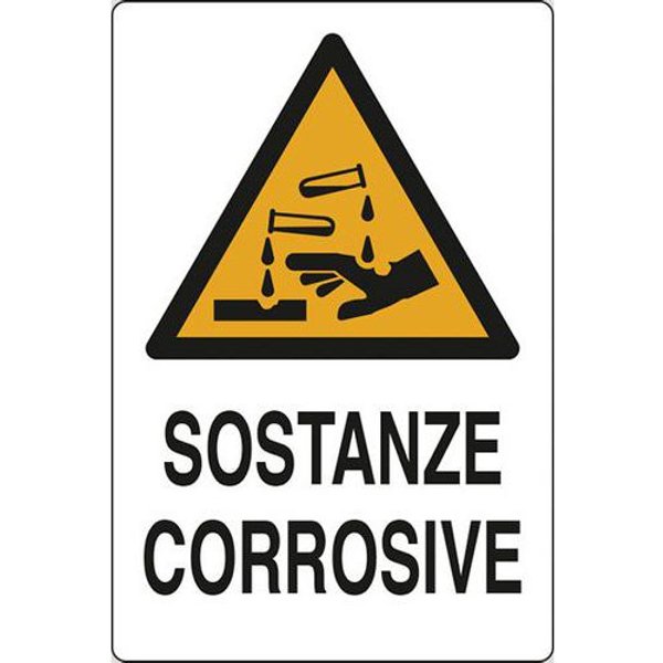 Cart. Alluminio Sostanze 300X200 Corrosive,-image