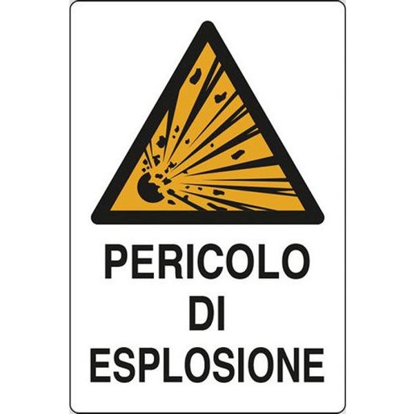 Cart. Alluminio Pericolo 300X200 Di Esplosione,-image