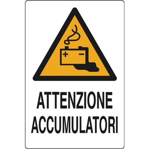 Cart. Alluminio Attenzione 500X350 Accumulatori,-image