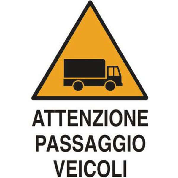 Cart. Alluminio Attenzione 300X200 Passaggio Veico,-image