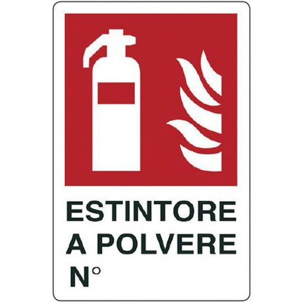 Cart. Alluminio Estintore A 700X500 Polvere N°,-image