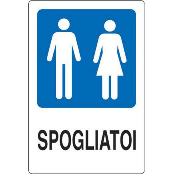Cart. Alluminio Spogliatoi 300X200Mm Uomini/Donne,-image