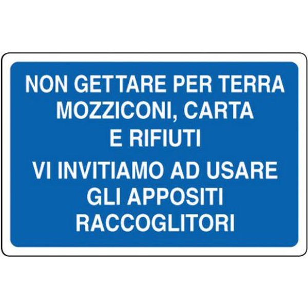 Cart. Alluminio Non Gettare 300X200Mm Rifiuti,-image