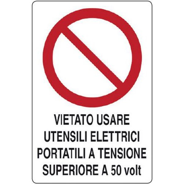 Cart. Alluminiovietato Usare 500X350Mm Utens 50 Volt,-image