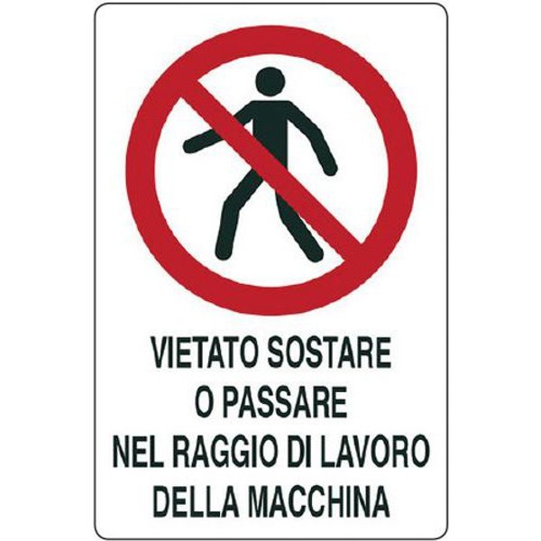 Cart. Alluminiovietato Sostare 700X500Mm Raggio D'azione,-image