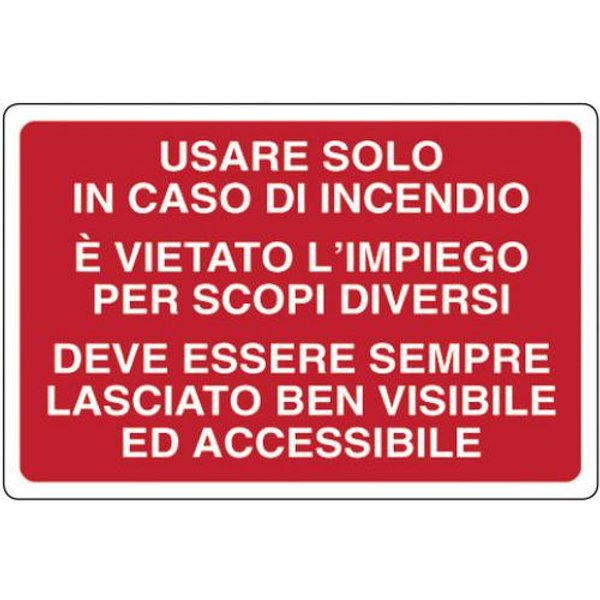 Cart. Alluminio Usare Solo In 500X350Mm Caso Di Incendi,-image
