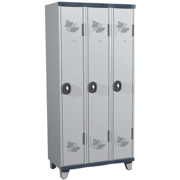 Armadietto Mono Su Piedi Ip 3 Col. L900X A1915Xp500 Lucchetto Grigio/Chiaro,-image