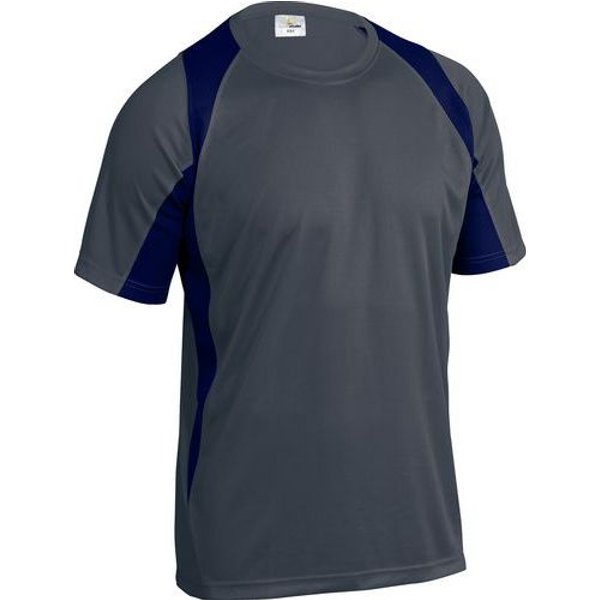 T-Shirt 100% Polyester Grigio-Blu Taglia 3XL,-image