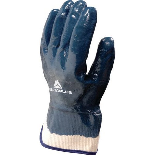 Guanto Tutto Rivestito Nitrilo - Manichetta 6 Cm Blu Tg 10,-image