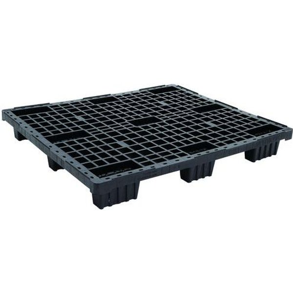 Pallet Per Impieghi Leggeri Nero Impilabile Con Pianale,-image