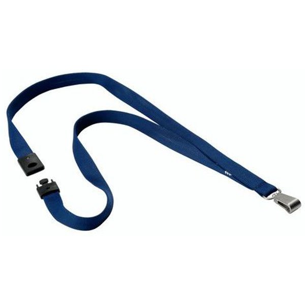 Laccio Tessuto C/Moschettone Lunghezza 44Cm Blu Notte,-image