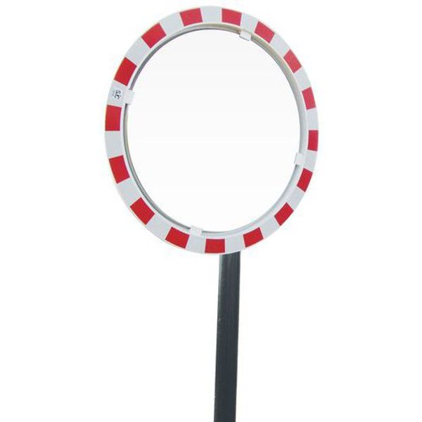 Specchio Stradale Rosso/Bianco Diam.= 800 Anticondensa,-image