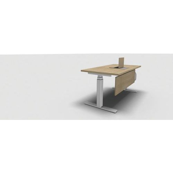 Scrivania Regolabile Elettricamente 160X80 Rovere,-image